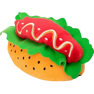 Brinquedo Mordedor Pelúcia Food Hot Dog Para Cães