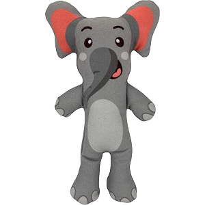 Brinquedo Pelúcia Safari Toys Elefante Para Cães