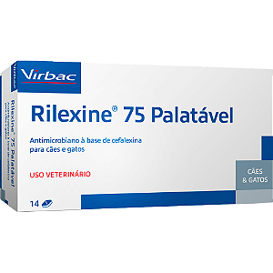 Rilexine 75 Palatável Para Cães e Gatos - 14 Comprimidos