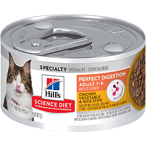 Lata Hills Prescription Diet Perfect Digestion Para Gatos Adultos - Digestão Perfeita - 82 g