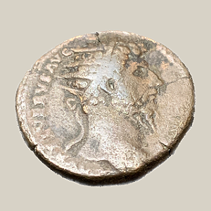 Dupôndio AE23, Império Romano - Ano: 165DC - Co-Imperador Lucius Verus