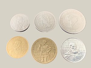 Set com 6 moedas (Vicentina - 400 anos), Brasil, 1932