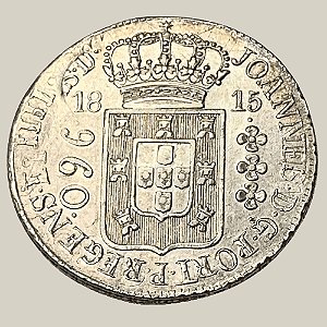 Moeda de Prata de 960 Réis (Patacão), Brasil Colônia - Ano: 1815 R - Rei João VI