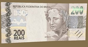Cédulas do Brasil - 200 Reais - Ano: 2020 - Lobo-Guará (2 Cédulas Sequenciais finais 308 e 309)