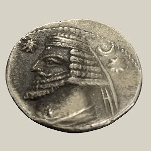 Dracma de Prata, Ekbatana - Ano: 40 AC - Rei Orodes II do Império Parta - Very Fine