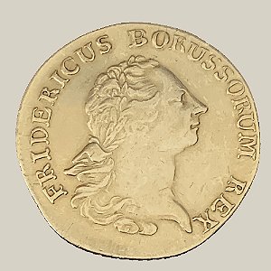 2 Frederick D'or de Ouro do Reino da Prússia - Ano: 1765 A - Rei Frederico II