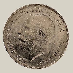 Moeda de Ouro de 1 Sovereign, Austrália - Ano: 1918 P - Rei Jorge V
