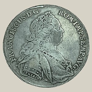 Moeda de Prata de 1 Thaler, Nuremberg - Ano: 1759 - Francisco I do Sacro Império Romano-Germânico
