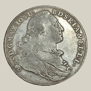 Moeda de Prata de 1 Thaler, Baviera - Ano: 1775 - Maximiliano III José