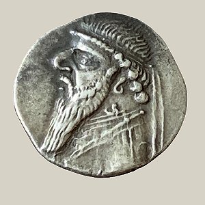 Dracma de Prata, Rhagae - Ano: 123-88 AC - Rei Mithradates II do Império Parta - Very Fine