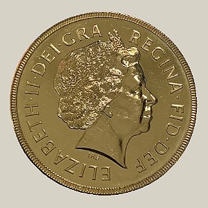 Moeda de Ouro de 5 Libras, Reino Unido - Ano: 2000 - Rainha Isabel II