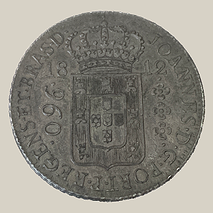 Moeda de Prata de 960 Réis (Patacão), Brasil Colônia - Ano: 1812 R - Rei João VI