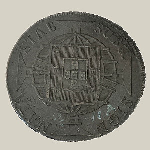 Moeda de Prata de 960 Réis (Patacão), Brasil Reino Unido - Ano: 1820 R - Rei João VI
