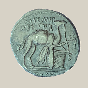 Denário de Prata, República Romana - Ano: 58 AC - Marco Æmilius Scaurus