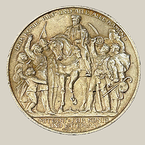 Moeda de Prata de 2 Marcos - Império Alemão - 1913 - Guilherme II