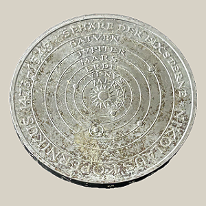 Moeda de prata, 5 Deutsche Mark (1973J) – República Federal da Alemanha (Nicolaus Copernicus)