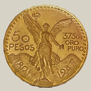 Moeda de ouro, 50 Pesos (1947), México