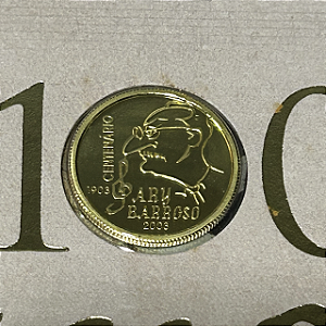 Moeda de ouro, 20 Reais (2003), Brasil, Centenário de Ary Barroso