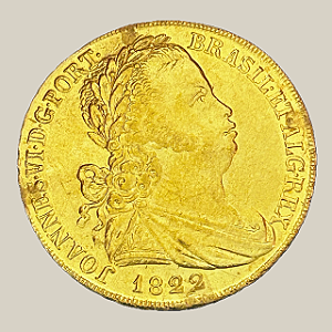 Moeda de ouro, 6.400 Réis (1822), D. João VI, Portugal