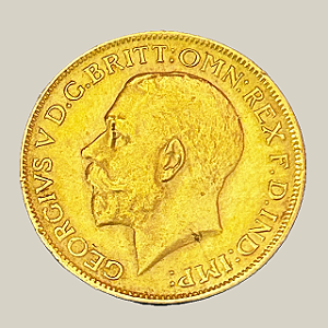Moeda de Ouro, Soberano (1927 SA), George V – África do Sul