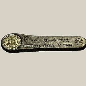 Barra de prata, comemorativa 30 Anos da Sociedade Numismática Brasileira N21, 1954, Brasil