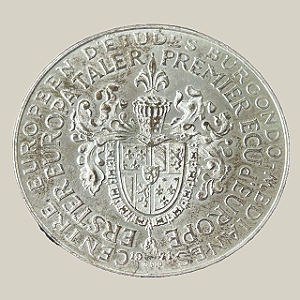 Moeda de prata, 1st Thaler of Europe – Robert Schuman (1971)