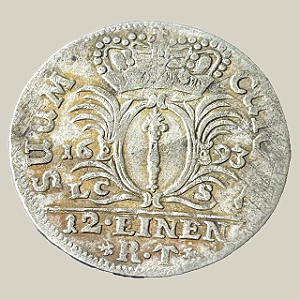 Moeda de prata, 1/12 Thaler (1693 LCS) – Friedrich III – Brandenburg-Prússia