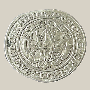 Moeda de prata, 1 Groschen / 1/24 Thaler (1660 CR) – Johann Georg II – Dresden