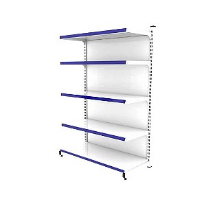 Gôndola Inicial de Parede 170 40x30 - Base + 4 Band - Branco