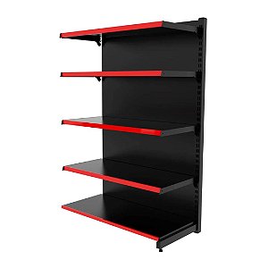 Gôndola Continuação de Parede 170 40x30 - Base + 4 Band - Preto