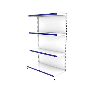 Gôndola Inicial de Parede 140 40x30 - Base + 3 Band - Branco