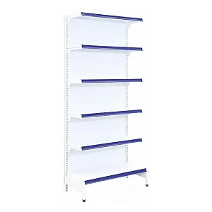 Gôndola Inicial de Parede 2,00m - 40x30 - Branca - Base + 4 Bandejas