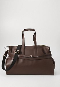 Bolsa Masculina de Fim Semana Moschino - marrom escuro