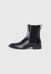 Bota Masculina de Couro Clássica de Cano Curto Calvin Klein- Preta