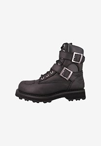 Bota Masculina de Cano Curto com Cadarço Harley Davidson - Preta