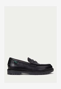 Mocassim Masculino Polo Ralph Lauren Jett em Couro com Sola Tratorada Preto
