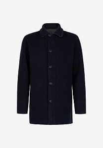 Falconeri Casaco Masculino Curto Azul