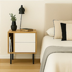 Mesa de Cabeceira Moderna - 100% MDF - Escolha a sua cor