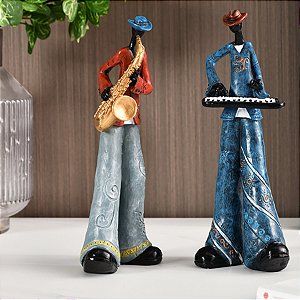 Escultura Decorativa Instrumento Musical Banda Americana