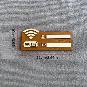 Expositor de senha Wi-FI