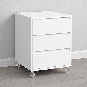 Gaveteiro Com Rodízios - 100% MDF 18mm - Escolha a Cor da frente das Gavetas!