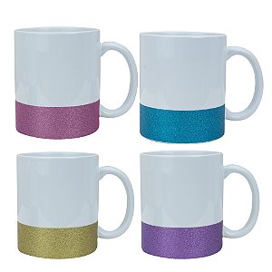 11 - Caneca Base Glitter Personalizada