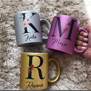 13 - Caneca Glitter Personalizada