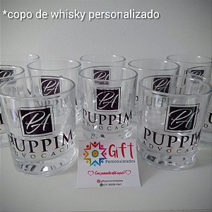 19 - Copo de Whisky de Vidro Personalizado