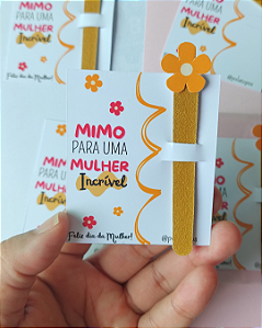 Card + lixa de unha - Dia da Mulher