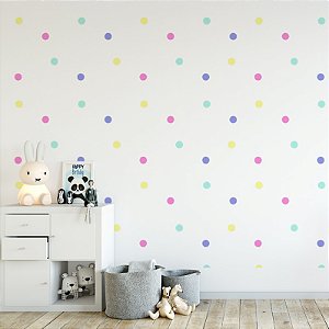 Kit 216 Adesivos de Parede - Bolinhas