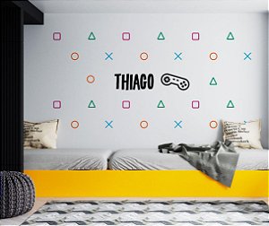 Kit Adesivos de Parede - Game Personalizado