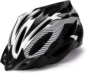 Domary Capacete de ciclismo de montanha de tamanho ajustável Capacete de bicicleta ultraleve integralmente moldado