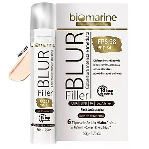 Protetor Solar Blur Filler Natural FPS98 Biomarine - Bolelli Cosméticos