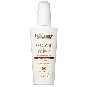 Protetor Solar Tratamento Sun Marine FPS 66 Antienvelhecimento 100ml Biomarine
